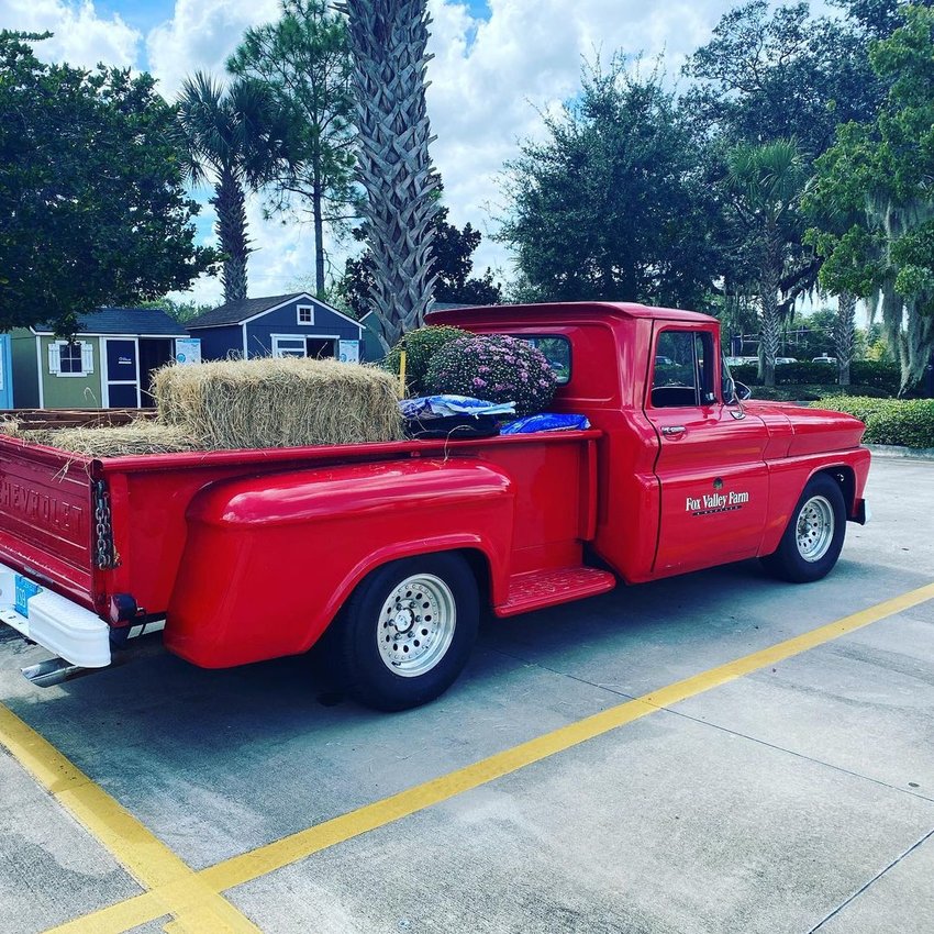 The Little Red Truck at Fox Valley Farm and Hopyard will be on display Saturday.